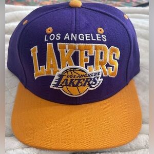 Mitchell & Ness Los Angeles Lakers Hardwood Classic SnapBack Purple Hat Cap NWOT